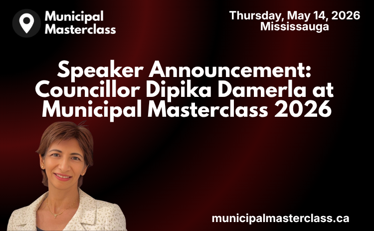  Speaker Announcement: Dipika Damerla at Municipal Masterclass