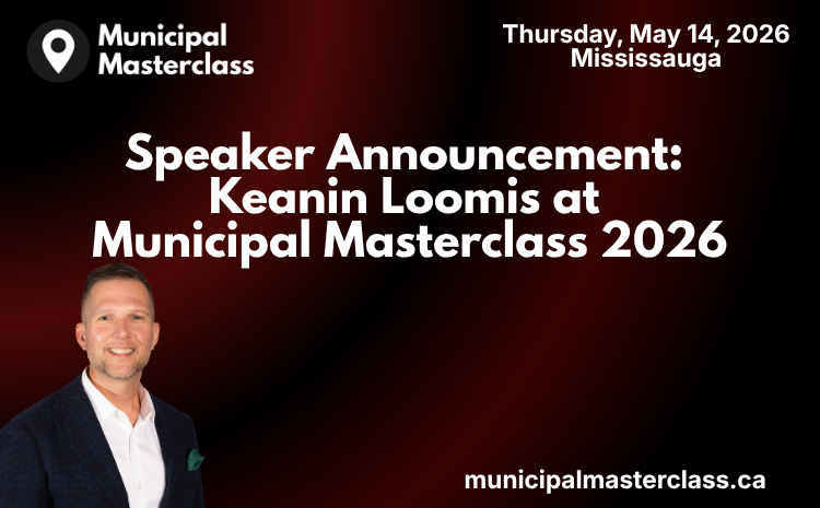  Speaker Announcement: Keanin Loomis at Municipal Masterclass