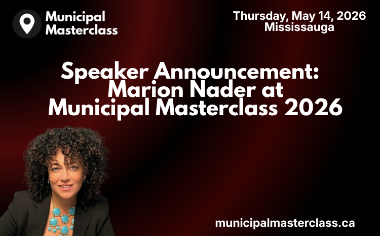  Speaker Announcement: Marion Nader at Municipal Masterclass